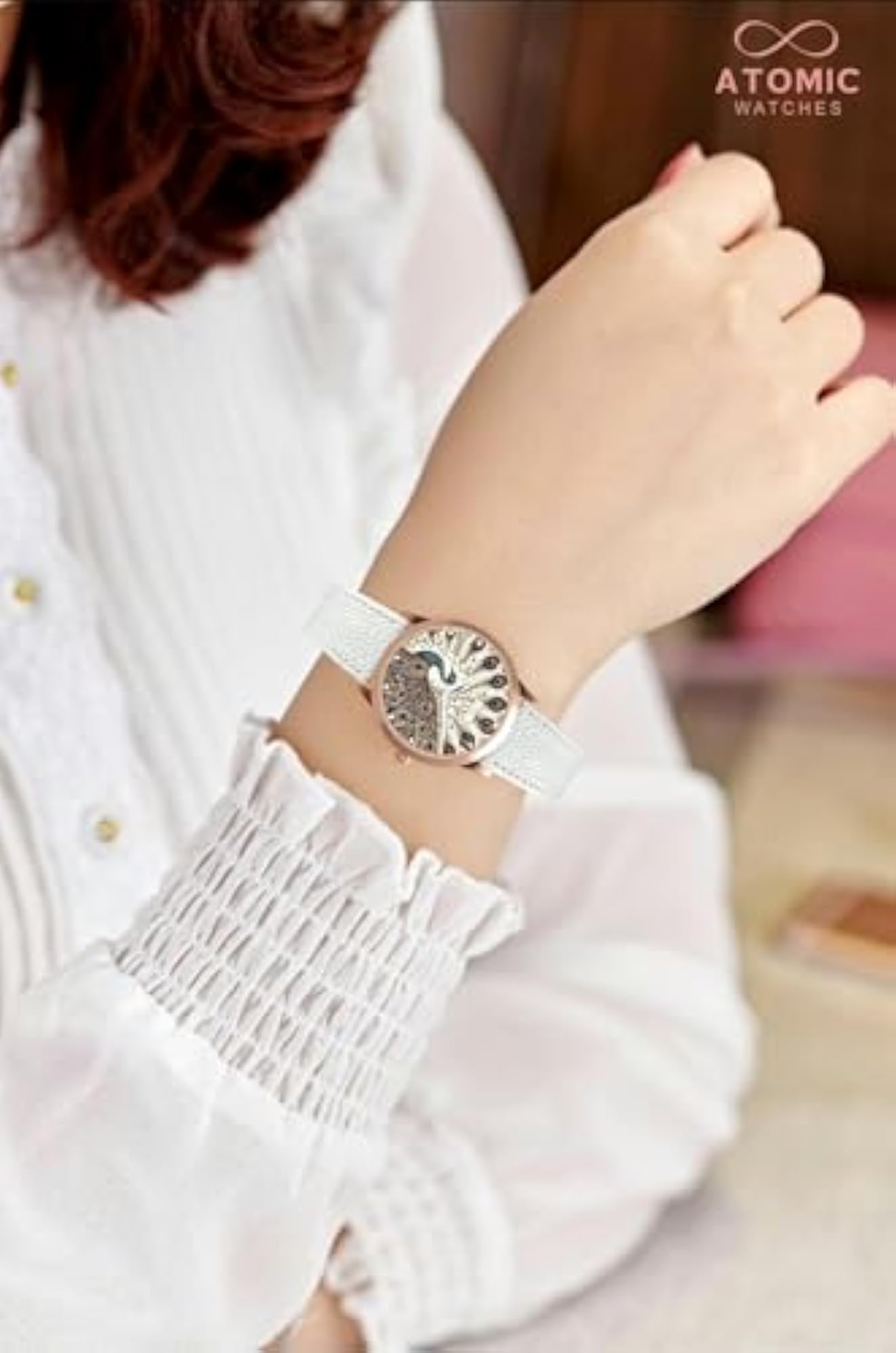 Women's Atomic Rosegold Jaipuri Print Dial Analog Watch